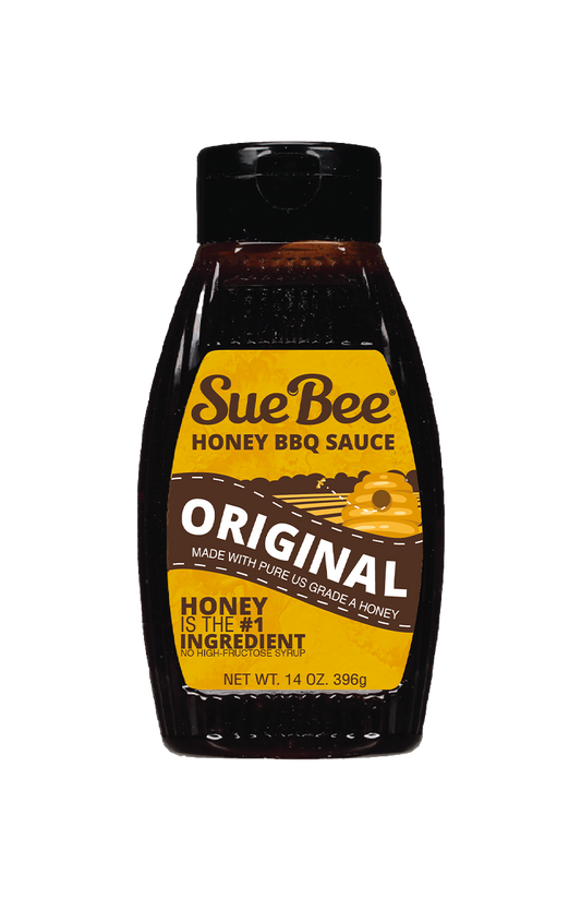 Sue Bee, Barbecue Sauce Original Style, Honey BBQ, 14 Ounce (Pack of 1)