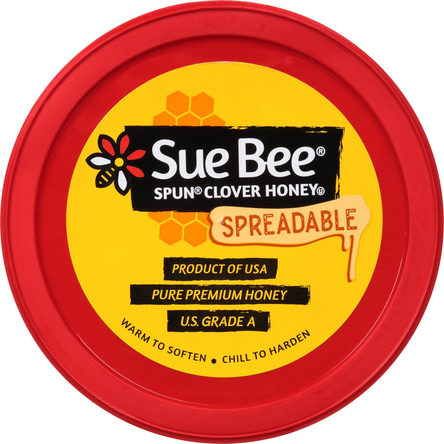 Sue Bee Spun USA Clover Honey, 12 Ounce (Pack of 6) Sue Bee Pure Premium Clover Honey From USA Beekeepers